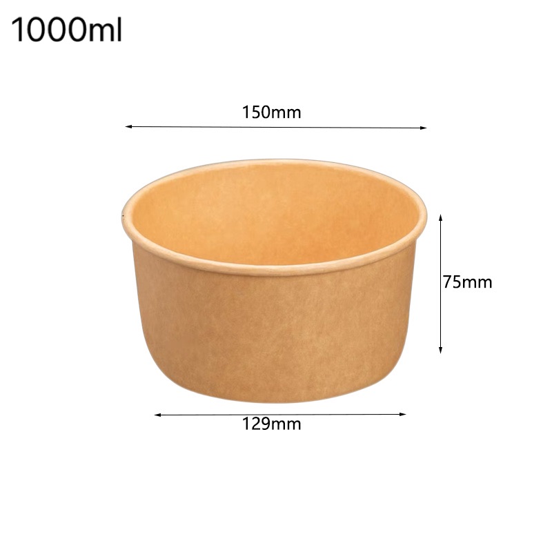 1000ml catering disposable paper salad bowls