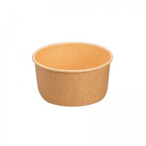 Custom Printing Cheap Catering Disposable Brown Kraft Paper Salad Bowls Box Wholesale