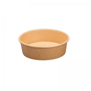 Wholesale Small Biodegradable Take Out Salad Brown Kraft Paper Bowls Containers