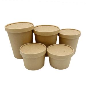 Wholesale Disposable To Go Hot Soup Cups Containers With Lids For Resturant Use 