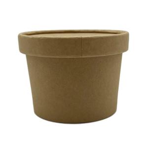 12oz Disposable Hot Soup Paper Cups or Bowls Paper Tubs with Paper Lids