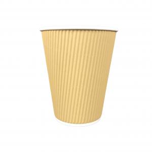 Custom Printed Disposable Ripple Wall Paper Coffee Cups Manufacturer